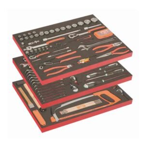 Kit de ferramentas BASIC Bahco 158 peças em incrustações de espuma