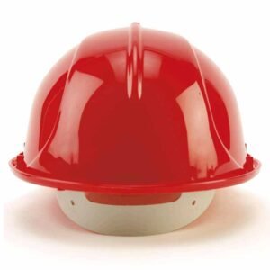 Sellstrom 69030 6 point standard pin-lock suspension slotted hard hat, red