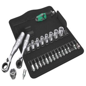 Conjunto de catraca, soquete e broca